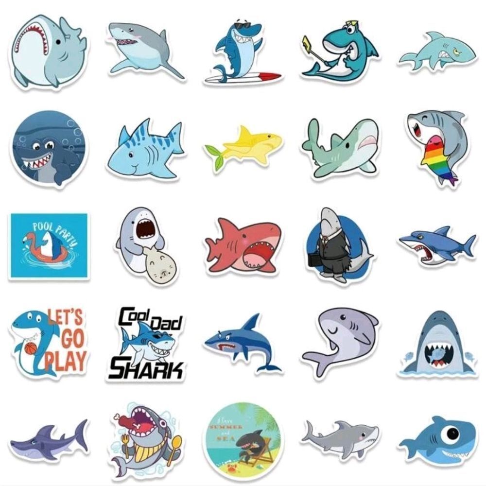 Assorted Shark 🦈 Stickers - Picture 3 of 7